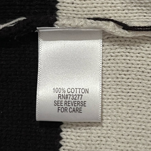 CROFT & BARROW women black and white sweater/size S - Picture 7 of 7